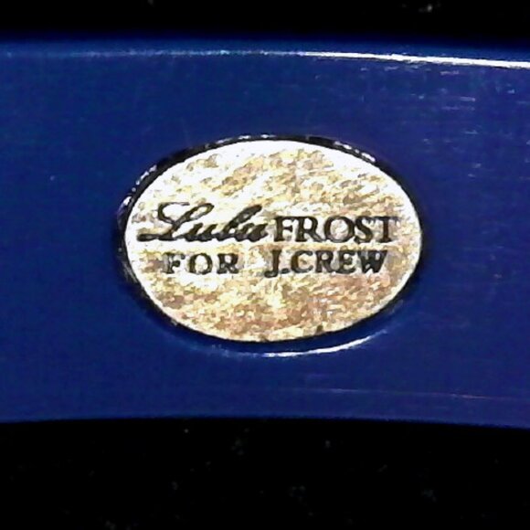 LULU FROST BLUE RESIN & CRYSTAL BANGLE - JBYOCL1 - Picture 3 of 3